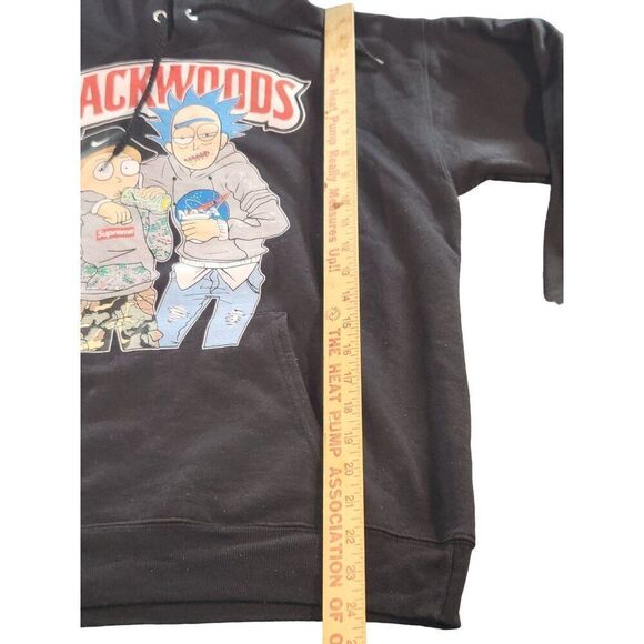Hanes Rick And Morty Backwoods Hoodie Men Sz S Graphic Print Animation Casual - Picture 3 of 6